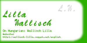 lilla wallisch business card